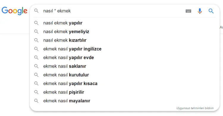Google anahtar kelime analizi