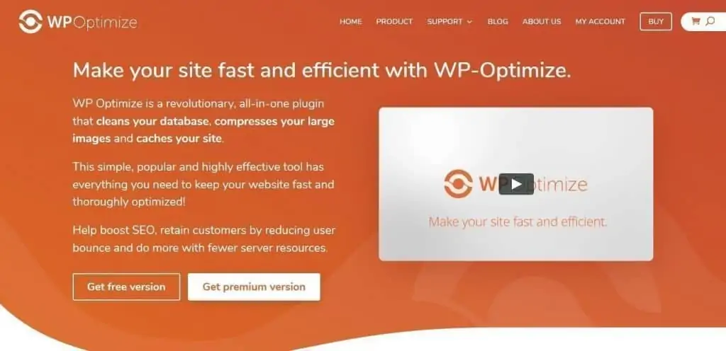 WP Optimize WordPress eklentisi